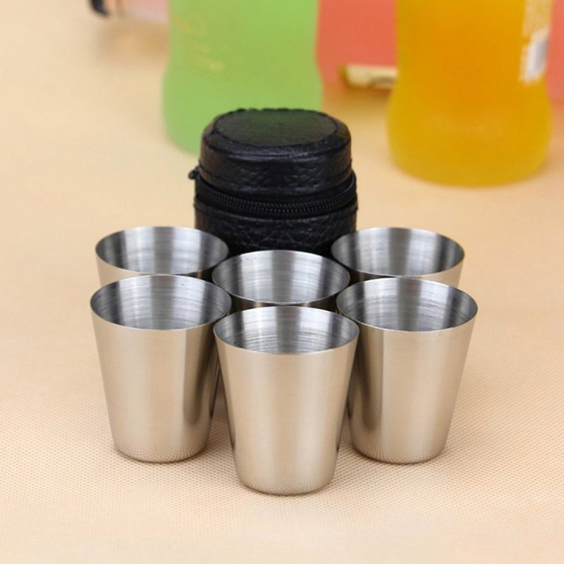 Coffee Tea And Sugar Set - 4/6 шт. чашки из нержавеющей стали,