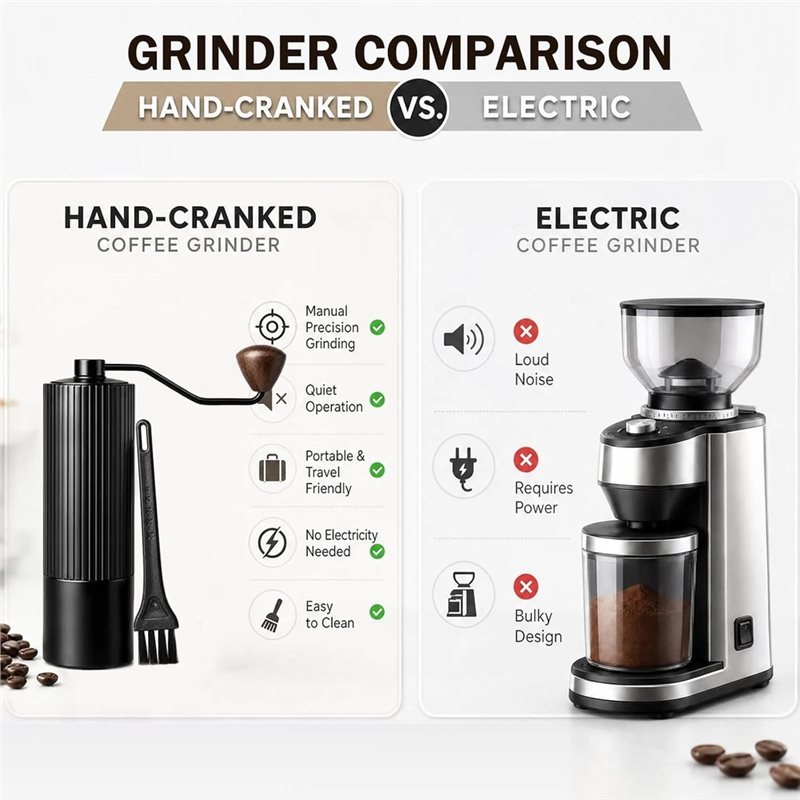 Ручная кофемолка B23B, ручная  – обзор и цена Burr Hand Grinder